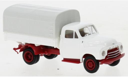 Miniature Opel Blitz 1/87 Brekina PP blanche/rouge foncé 1952 Opel Blitz 1/87 Brekina PP blanche/rouge foncé 1952 miniature