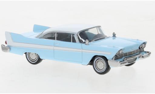 Miniature Plymouth Fury 1/87 Brekina bleu clair/blanche 1958 Plymouth Fury 1/87 Brekina bleu clair/blanche 1958 miniature