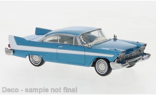 Miniature Plymouth Fury 1/87 Brekina metallise bleue 1958 Plymouth Fury 1/87 Brekina metallise bleue 1958 miniature