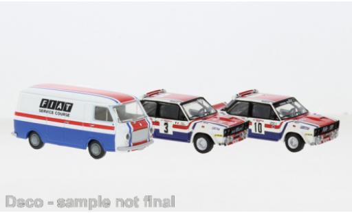 Miniature Fiat 238 1/87 Brekina Set 131 Abarth et fourgon France Service Course 1974 Fiat 238 1/87 Brekina Set 131 Abarth et fourgon France Service Course 1974 miniature
