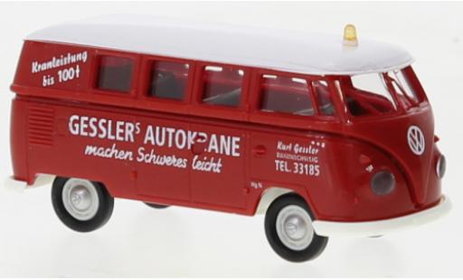 Miniature Volkswagen T1 1/87 Brekina b camionnette Gesslers Gesslers chariot-grue 1960 Volkswagen T1 1/87 Brekina b camionnette Gesslers Gesslers chariot-grue 1960 miniature