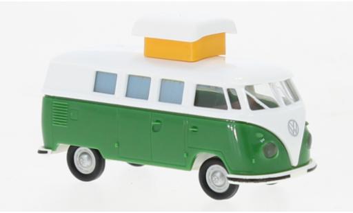 Miniature Volkswagen T1 1/87 Brekina b Camper blanche/vert 1960 Volkswagen T1 1/87 Brekina b Camper blanche/vert 1960 miniature