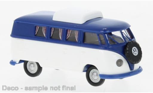 Miniature Volkswagen T1 1/87 Brekina b Camper bleue/blanche 1960 Volkswagen T1 1/87 Brekina b Camper bleue/blanche 1960 miniature