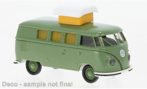 Miniature Volkswagen T1 1/87 Brekina b Camper verte 1960 Volkswagen T1 1/87 Brekina b Camper verte 1960 miniature