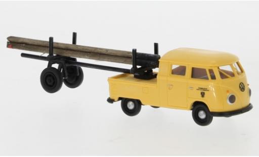 Miniature Volkswagen T1 1/87 Brekina b Doka avec Trailer Autrichien Post 1960 Volkswagen T1 1/87 Brekina b Doka avec Trailer Autrichien Post 1960 miniature