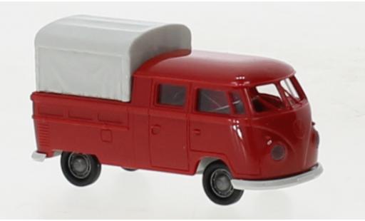 Miniature Volkswagen T1 1/87 Brekina b Doka rouge 1960 Volkswagen T1 1/87 Brekina b Doka rouge 1960 miniature