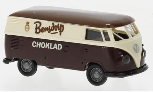 Miniature Volkswagen T1 1/87 Brekina b fourgon Bensdorp Choklad (S) 1960 Volkswagen T1 1/87 Brekina b fourgon Bensdorp Choklad (S) 1960 miniature