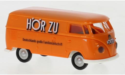 Miniature Volkswagen T1 1/87 Brekina b fourgon HörZu orange Hörzu 1960 Volkswagen T1 1/87 Brekina b fourgon HörZu orange Hörzu 1960 miniature