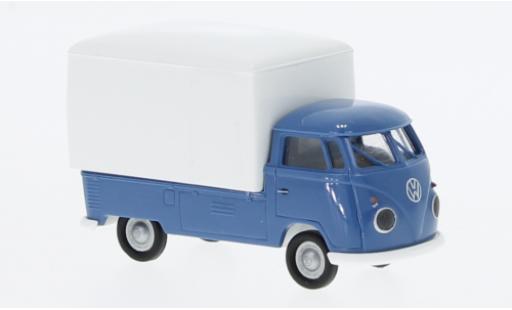 Miniature Volkswagen T1 1/87 Brekina b Großraum-wagon conteneur bleu/blanche 1960 Volkswagen T1 1/87 Brekina b Großraum-wagon conteneur bleu/blanche 1960 miniature