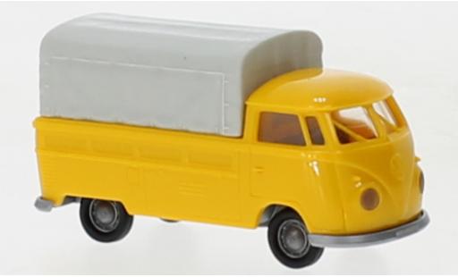 Miniature Volkswagen T1 1/87 Brekina b plateforme jaune 1960 Volkswagen T1 1/87 Brekina b plateforme jaune 1960 miniature