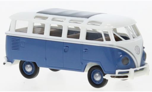 Miniature Volkswagen T1 1/87 Brekina b Samba blanche/bleu 1960 Volkswagen T1 1/87 Brekina b Samba blanche/bleu 1960 miniature