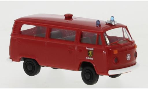 Volkswagen T2 1/87 Brekina camionnette pompiers Heidelberg 1972 miniature