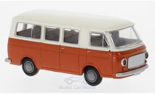 Fiat 238 1/87 Brekina Bus blanche/orange miniature