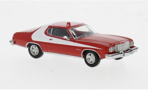 Ford Gran Torino 1/87 Brekina rouge/blanche 1976 1:87 miniature