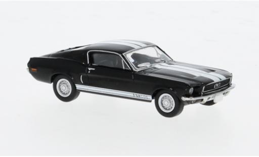Ford Mustang 1/87 Brekina GT 350 Fastback noire/blanche 1968 1:87 miniature