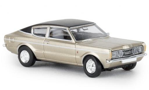 Miniature Ford Taunus 1/87 Brekina Coupe GXL gold/noire 1972 Ford Taunus 1/87 Brekina Coupe GXL gold/noire 1972 miniature