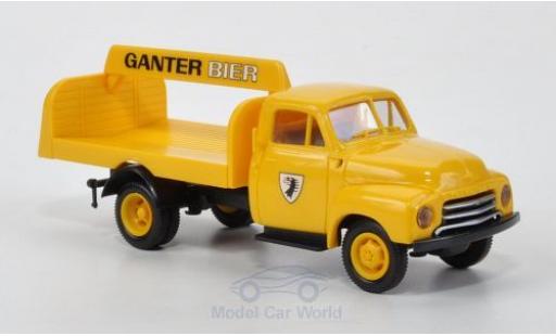 Miniature Opel Blitz 1/87 Brekina Getränkepritsche Ganter Bier Opel Blitz 1/87 Brekina Getränkepritsche Ganter Bier miniature