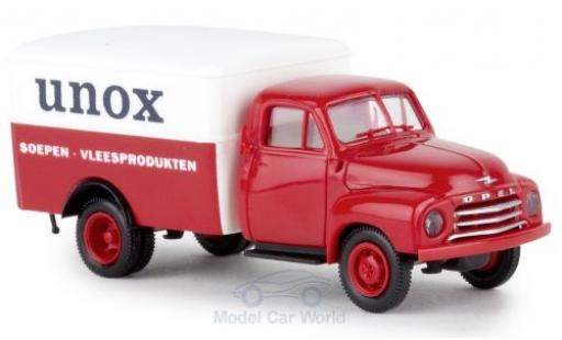 Miniature Opel Blitz 1/87 Brekina Koffer Unox (NL) Opel Blitz 1/87 Brekina Koffer Unox (NL) miniature
