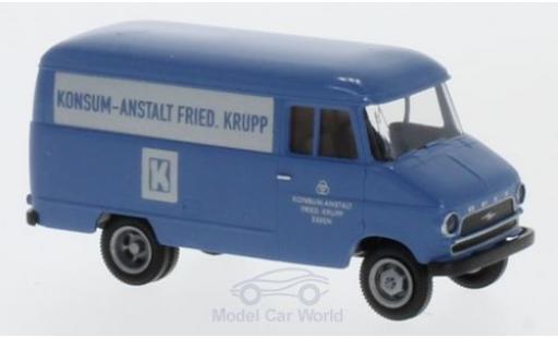 Miniature Opel Blitz 1/87 Brekina Konsum-Anstalt Friedrich Krupp Kasten Opel Blitz 1/87 Brekina Konsum-Anstalt Friedrich Krupp Kasten miniature