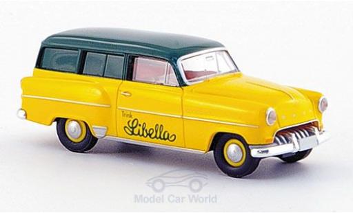 Miniature Opel Olympia 1/87 Brekina Caravan jaune/verte Libella Opel Olympia 1/87 Brekina Caravan jaune/verte Libella miniature