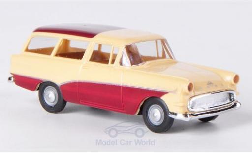 Miniature Opel Rekord 1/87 Brekina P1 Caravan beige/rouge Opel Rekord 1/87 Brekina P1 Caravan beige/rouge miniature
