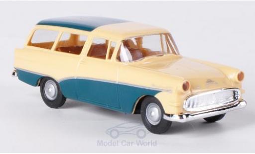 Miniature Opel Rekord 1/87 Brekina P1 Caravan beige/türkis Opel Rekord 1/87 Brekina P1 Caravan beige/türkis miniature
