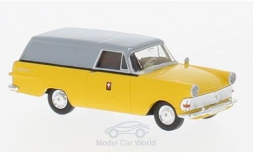 Miniature Opel Rekord 1/87 Brekina P2 Kasten PTT (CH) Opel Rekord 1/87 Brekina P2 Kasten PTT (CH) miniature