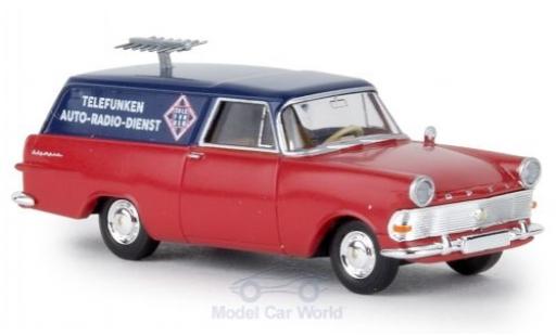 Miniature Opel Rekord 1/87 Brekina P2 Kasten Telefunken Service TD Opel Rekord 1/87 Brekina P2 Kasten Telefunken Service TD miniature