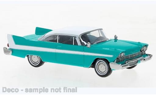 Miniature Plymouth Fury 1/87 Brekina bleue/blanche 1958 1:87 Plymouth Fury 1/87 Brekina bleue/blanche 1958 1:87 miniature