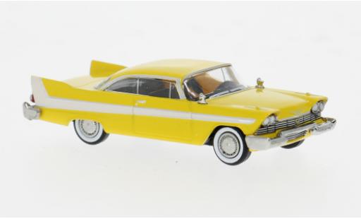 Miniature Plymouth Fury 1/87 Brekina jaune/blanche 1958 1:87 Plymouth Fury 1/87 Brekina jaune/blanche 1958 1:87 miniature