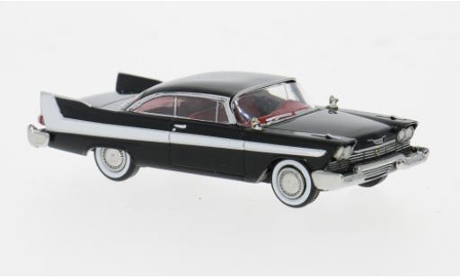 Miniature Plymouth Fury 1/87 Brekina noire/blanche 1958 1:87 Plymouth Fury 1/87 Brekina noire/blanche 1958 1:87 miniature