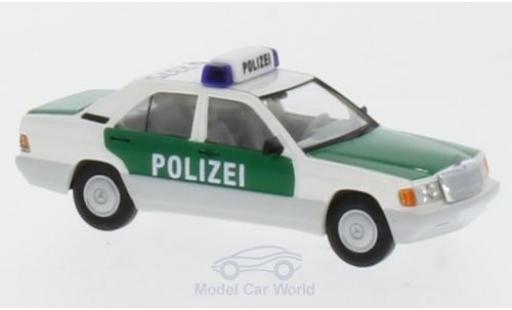 Mercedes 190 E 1/87 Brekina E Polizei Stuttgart mit Dachkennung S-2375 miniature