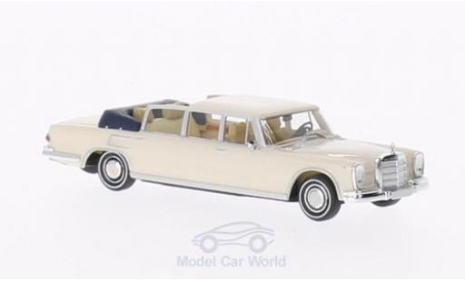 Miniature Mercedes 600 1/87 Brekina Landaulet blanche Verdeck geöffnet Mercedes 600 1/87 Brekina Landaulet blanche Verdeck geöffnet miniature