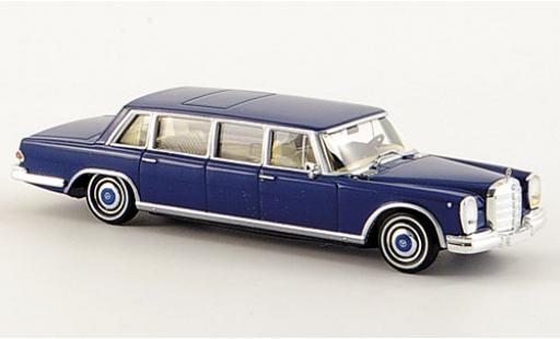 Miniature Mercedes 600 1/87 Brekina Pullman Limousine bleue Mercedes 600 1/87 Brekina Pullman Limousine bleue miniature