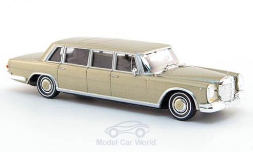 Miniature Mercedes 600 1/87 Brekina Pullman Limousine gold Mercedes 600 1/87 Brekina Pullman Limousine gold miniature