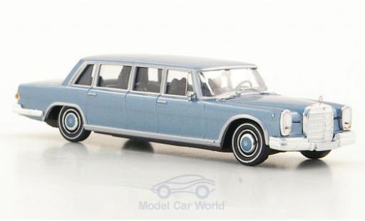 Miniature Mercedes 600 1/87 Brekina (W100) Pullman Limousine metallise bleue Mercedes 600 1/87 Brekina (W100) Pullman Limousine metallise bleue miniature