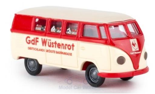 Miniature Volkswagen T1 B 1/87 Brekina a Bus Bausparkasse Wüstenrouge Volkswagen T1 B 1/87 Brekina a Bus Bausparkasse Wüstenrouge miniature
