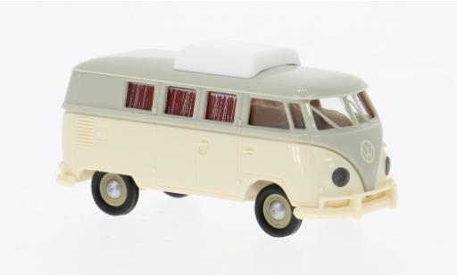 Miniature Volkswagen T1 1/87 Brekina b Camper grise/beige 1960 1:87 Volkswagen T1 1/87 Brekina b Camper grise/beige 1960 1:87 miniature