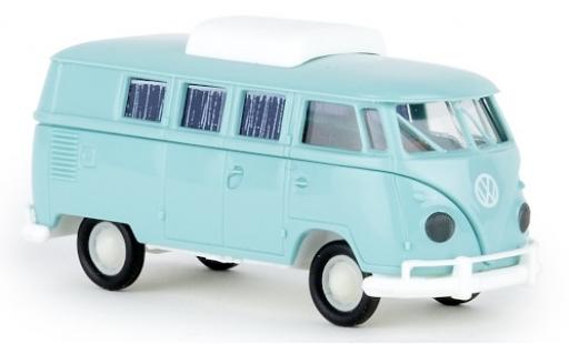 Miniature Volkswagen T1 1/87 Brekina b Camper türkis 1960 avec toit extensible Volkswagen T1 1/87 Brekina b Camper türkis 1960 avec toit extensible miniature