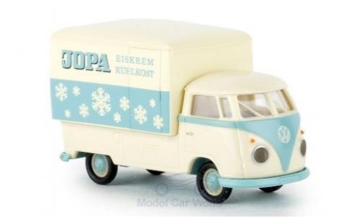 Miniature Volkswagen T1 1/87 Brekina b Großraum-Koffer Jopa Eiskrem 1960 Volkswagen T1 1/87 Brekina b Großraum-Koffer Jopa Eiskrem 1960 miniature