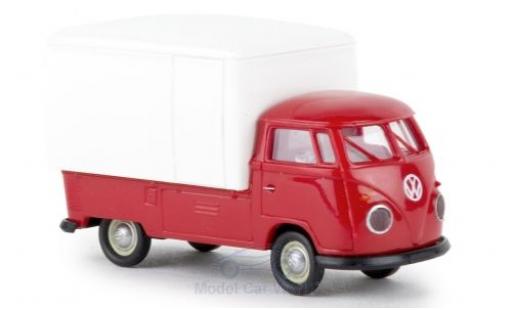 Miniature Volkswagen T1 1/87 Brekina b Großraum-Koffer rouge/blanche 1960 Volkswagen T1 1/87 Brekina b Großraum-Koffer rouge/blanche 1960 miniature