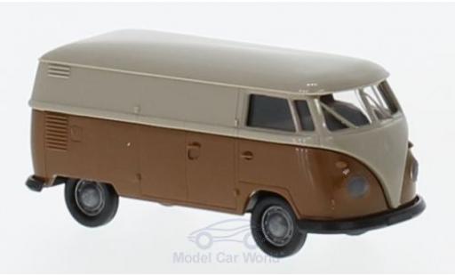 Miniature Volkswagen T1 B 1/87 Brekina b Kasten grise/marron Volkswagen T1 B 1/87 Brekina b Kasten grise/marron miniature