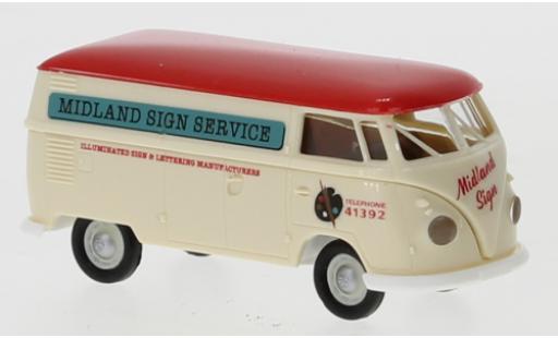 Miniature Volkswagen T1 1/87 Brekina b Kasten Midland Sign Service 1960 Volkswagen T1 1/87 Brekina b Kasten Midland Sign Service 1960 miniature