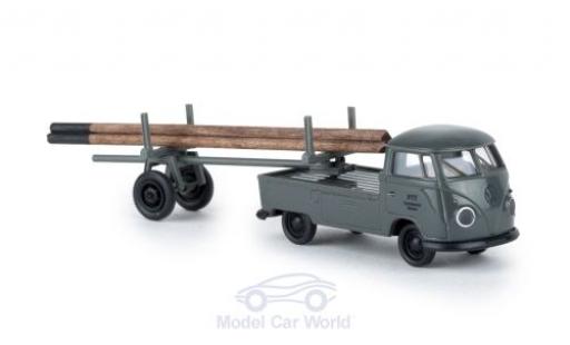 Miniature Volkswagen T1 B 1/87 Brekina b PTT mit beladenem Nachläufer Volkswagen T1 B 1/87 Brekina b PTT mit beladenem Nachläufer miniature