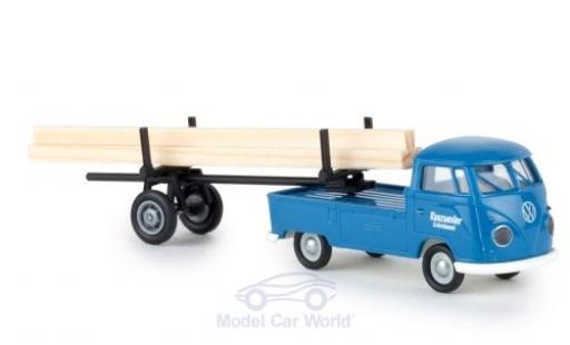 Miniature Volkswagen T1 B 1/87 Brekina b Schreinerei Kunzweiler mit beladenem Nachläufer Volkswagen T1 B 1/87 Brekina b Schreinerei Kunzweiler mit beladenem Nachläufer miniature