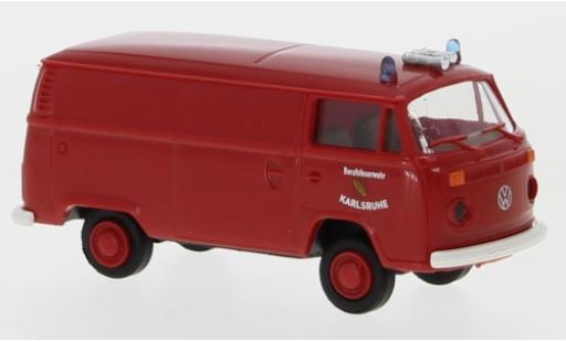 Volkswagen T2 1/87 Brekina Kasten Berufsfeuerwehr Karlsruhe 1972 miniature