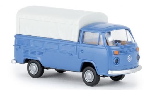 Miniature Volkswagen T2 1/87 Brekina Pritsche bleue 1972 Volkswagen T2 1/87 Brekina Pritsche bleue 1972 miniature