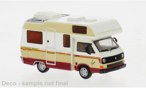 Volkswagen T3 1/87 Brekina Camper blanche/beige 1983 1:87 miniature