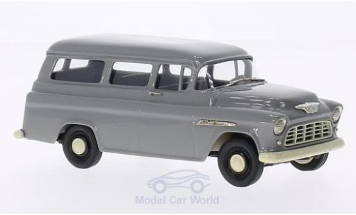 Miniature Chevrolet Suburban 1/43 Brooklin Carryall grise 1955 Chevrolet Suburban 1/43 Brooklin Carryall grise 1955 miniature