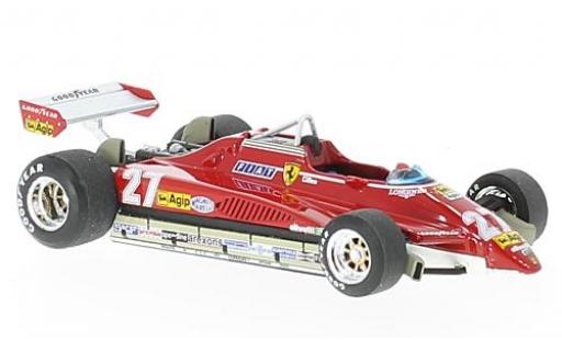 Miniature Ferrari 126 1/43 Brumm C2 Turbo No.27 formule 1 GP Brésil 1982 Ferrari 126 1/43 Brumm C2 Turbo No.27 formule 1 GP Brésil 1982 miniature